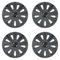 Puklice pre Kia (staršie logo) 15 Aviator carbon grafite