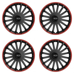 Puklice pre Kia (staršie logo) 15 CRYSTAL RO black