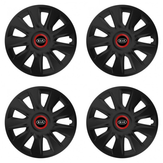 Puklice pre Kia (staršie logo) 15 STRATOS RR black