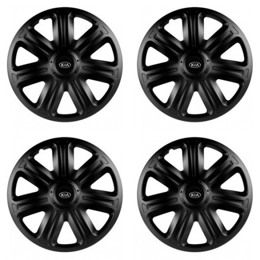 Puklice pre Kia (staršie logo) 15 COMFORT BLACK