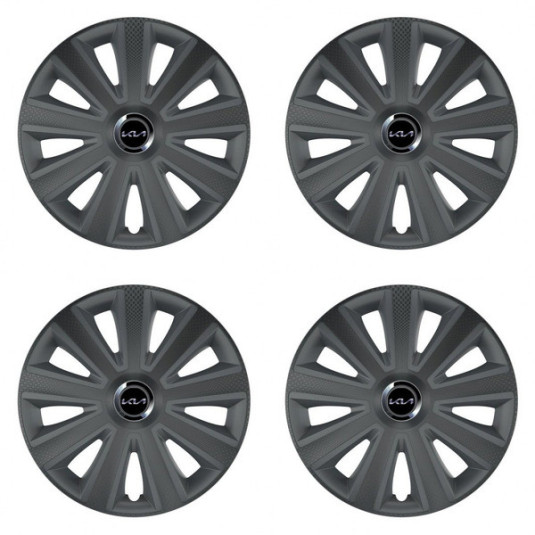 Puklice pre Kia (nové logo) 14 Aviator carbon RC grafite