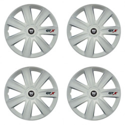 Puklice pre Dacia (staršie logo) 14 GTX carbon white