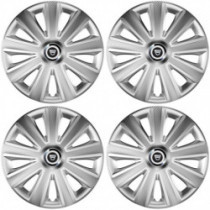 Puklice pre Dacia (staršie logo) 16 Aviator carbon RC 16 silver