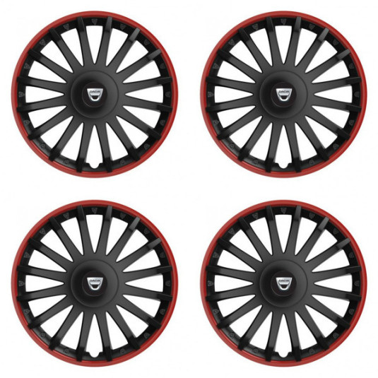 Puklice pre Dacia (staršie logo) 16 CRYSTAL RO black