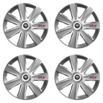 Puklice pre Dacia (staršie logo) 16 GTX CARBON silver