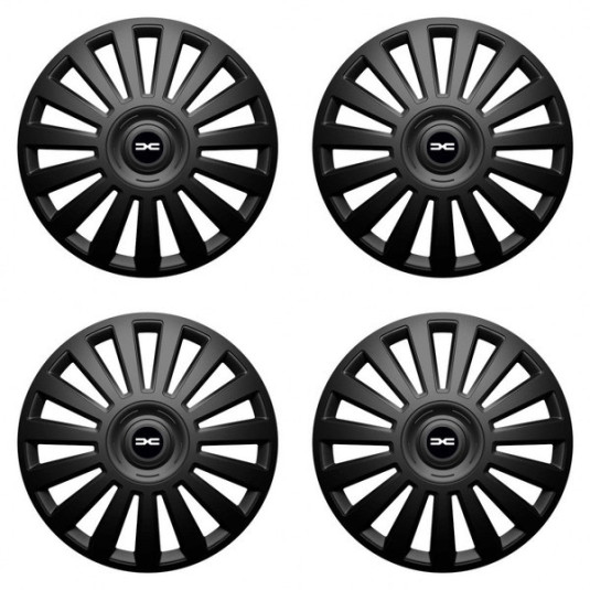 Puklice pre Dacia (nové logo) 15 Luxury black