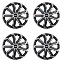 Puklice pre Dacia (nové logo) 15 Evo black&silver
