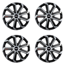 Puklice pre Dacia (nové logo) 16 Evo black&silver