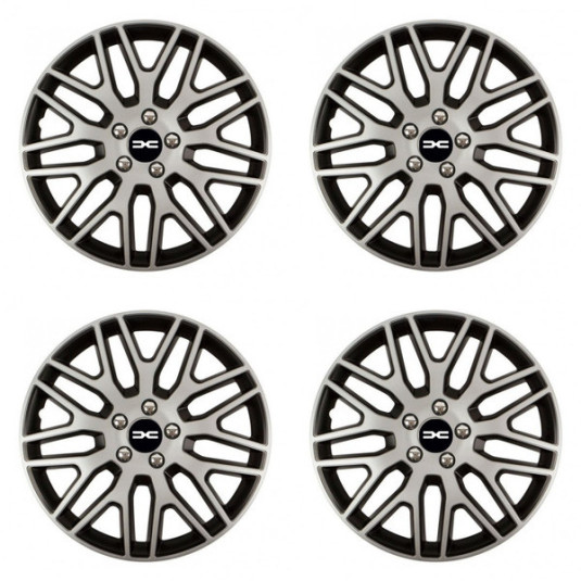 Puklice pre Dacia (nové logo) 16 Dakar NC silver and black