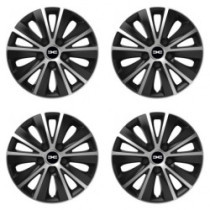 Puklice pre Dacia (nové logo) 16 RAPIDE silver and black