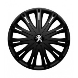 Puklice pre Peugeot (staršie logo) 14 SPARK BLACK1