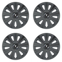 Puklice pre Peugeot (staršie logo) 16 Aviator carbon RC16 grafite