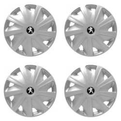 Puklice pre Peugeot (staršie logo) pre dodávky 16 Craft silver