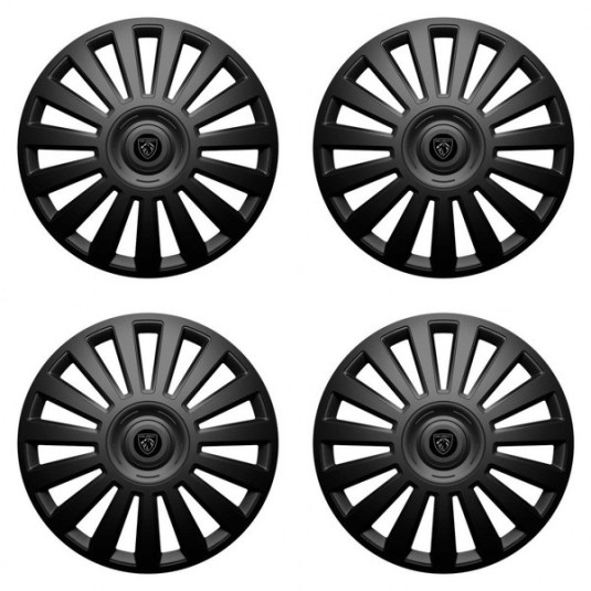 Puklice pre Peugeot (nové logo) 15 Luxury black