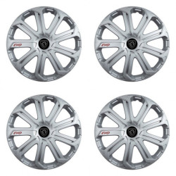 Puklice pre Peugeot (nové logo) 15 Evo silver