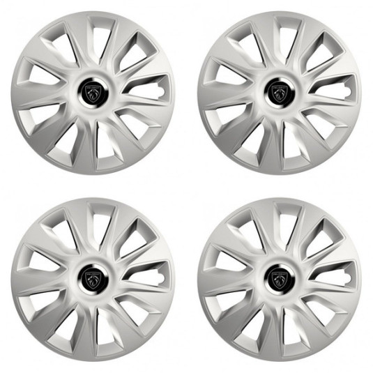 Puklice pre Peugeot (nové logo) 15 STRATOS RC