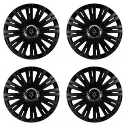 Puklice pre Peugeot (nové logo) 15 ACTIVE RC BLACK