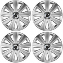 Puklice pre Peugeot (nové logo) 16 Aviator carbon RC 16 silver