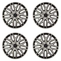 Puklice pre Peugeot (nové logo) 16 Dakar NC silver and black