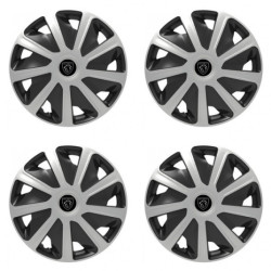 Puklice pre Peugeot (nové logo) pre dodávky 16 Craft silver and black