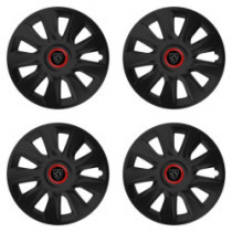 Puklice pre Peugeot (nové logo) 17 STRATOS RR black