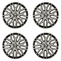 Puklice pre Renault (staršie logo) 14 Dakar NC silver and black