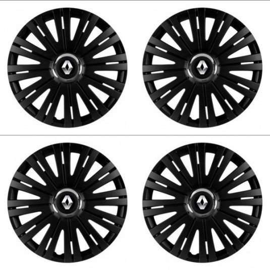 Puklice pre Renault (staršie logo) 14 ACTIVE RC BLACK
