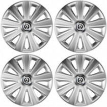 Puklice pre Renault (staršie logo) 15 Aviator carbon silver