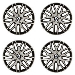 Puklice pre Renault (staršie logo) 15 Dakar NC silver and black