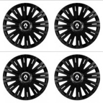 Puklice pre Renault (staršie logo) 15 ACTIVE RC BLACK