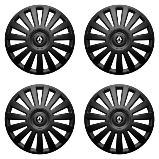 Puklice pre Renault (staršie logo) 16 Luxury black