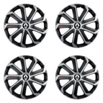 Puklice pre Renault (staršie logo) 16 Evo black&silver