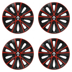 Puklice pre Renault (staršie logo) 16 RAPIDE red and black