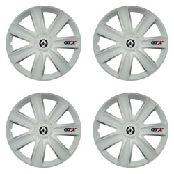 Puklice pre Renault (staršie logo) 17 GTX carbon white