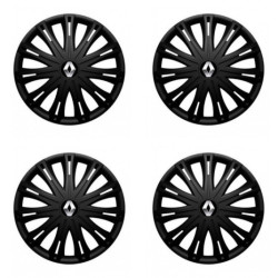Puklice pre Renault (staršie logo) 17 SPARK BLACK