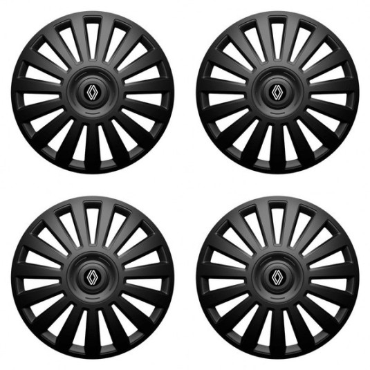 Puklice pre Renault (nové logo) 15 Luxury black