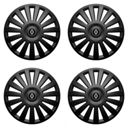 Puklice pre Renault (nové logo) 15 Luxury black