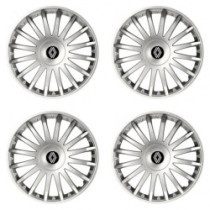 Puklice pre Renault (nové logo) 15 CRYSTAL silver