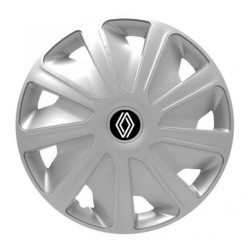 Puklice pre Renault (nové logo) pre dodávky 15 Craft silver