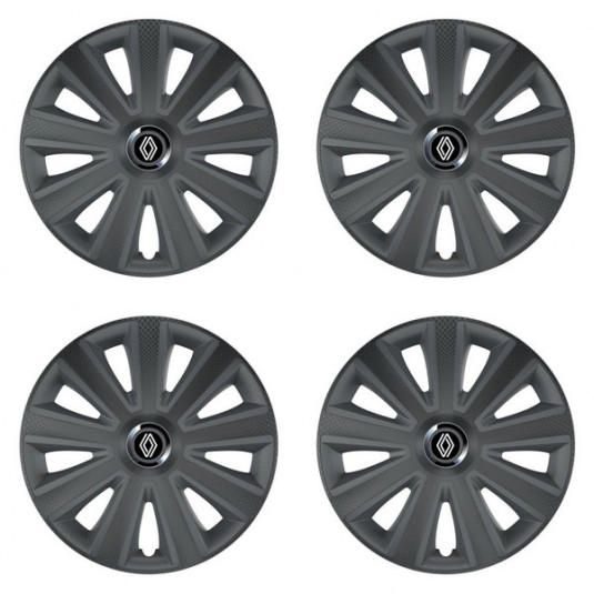 Puklice pre Renault (nové logo) 16 Aviator carbon RC16 grafite