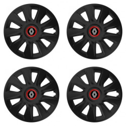 Puklice pre Renault (nové logo) 16 STRATOS RR black