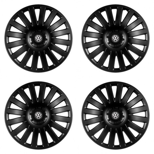 Puklice pre VW (čierne) 14 Smart black