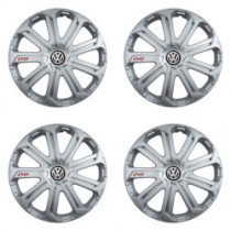 Puklice pre VW (čierne) 14 Evo silver