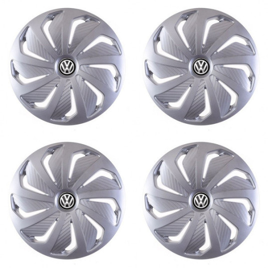 Puklice pre VW (čierne) 15 WIND RC SI