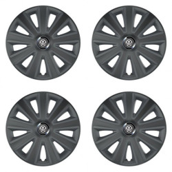 Puklice pre VW (čierne) 15 Aviator carbon grafite