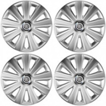 Puklice pre VW (čierne) 15 Aviator carbon silver