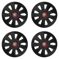 Puklice pre VW (čierne) 15 STRATOS RR black