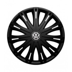 Puklice pre VW (čierne) 15 SPARK BLACK