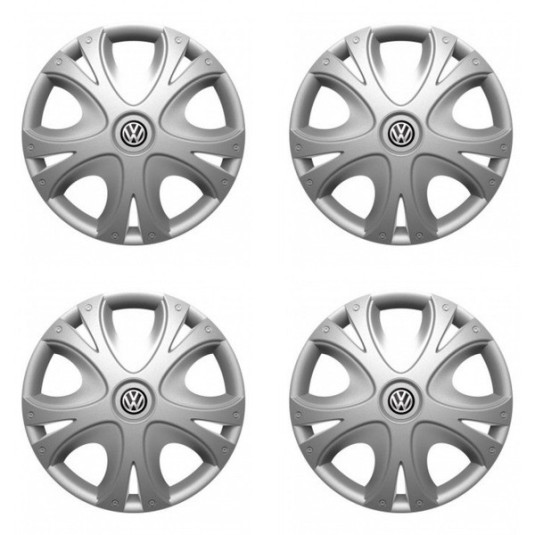 Puklice pre VW (čierne) 15 DYNAMIC