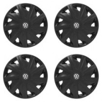 Puklice pre VW (čierne) pre dodávky 15 Craft black